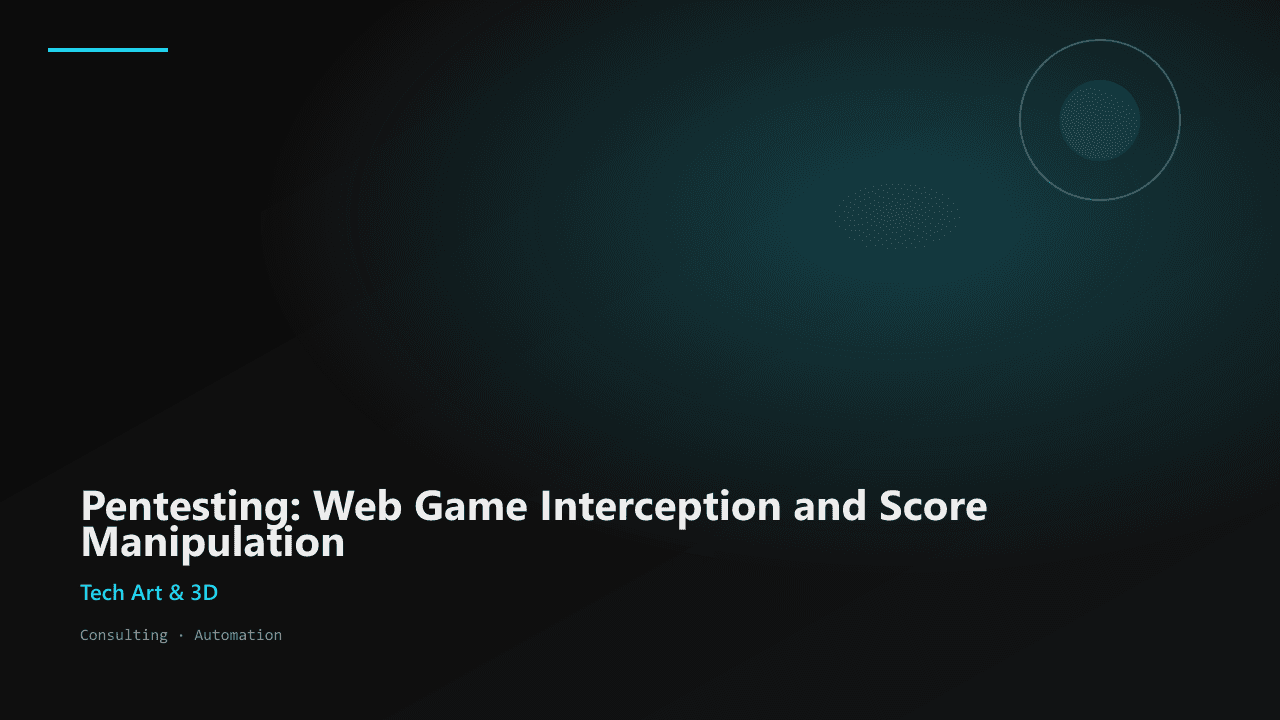 Pentesting: Web Game Interception and Score Manipulation